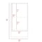 Tuhome Mariana Medicine Cabinet, One External Shelf, Single Door Mirror Two Internal Shelves, Black GLW5554 - alternate 6